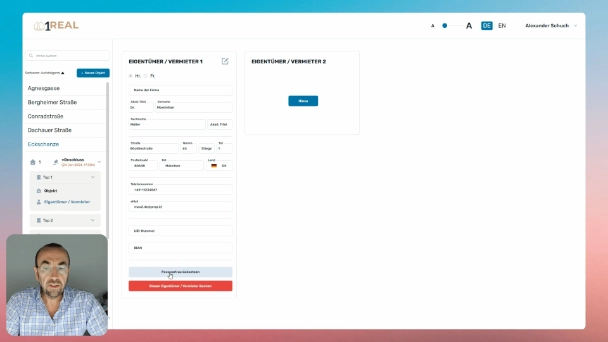 Zugangs-Passwort für Eigentümer