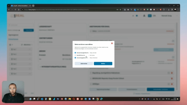 Richtigkeit bestätigen lassen (optional)