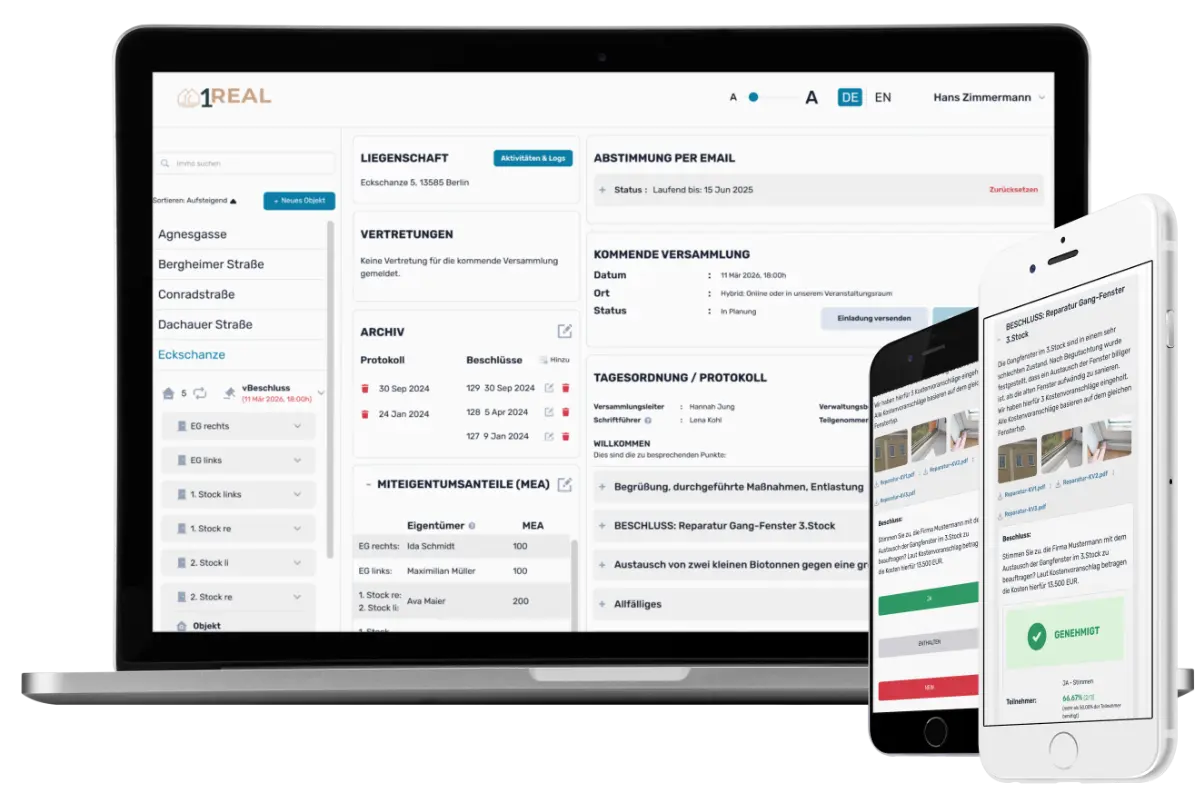 virtuelle Eigentuemerversammlung mit vBeschluss